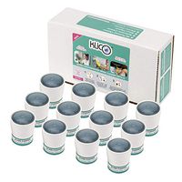 KlicO Glass and Window Cleaner Concentrate - 12 Pack, Mediterranean Blue Shimmer, Makes (12) 16-20 oz Each
