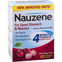 Nauzene Upset Stomach Relief Chewable Tablets, Cherry 40 tabs by Nauzene (Pack of 3)