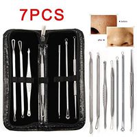 7PCS Blackhead Blemish Remover Needle Kit, Yrichest Whiteheads Acne Comedone Zit Pimple Extractor Pin Face Skin Care Tools
