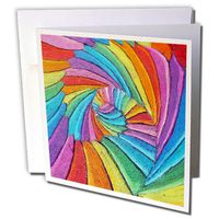 3dRose Ribbon swirl color bonanza - Greeting Cards, 6 x 6 inches, set of 12 (gc_108027_2)