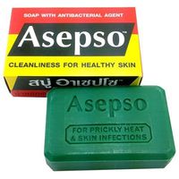 "BestThaiComplex" Asepso Antibacterial Agent Soap 2.8 Oz / 80 G (Pack of 2) from Thailand