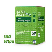 Pre-moistened Lens and Glass Cleaning Wipes: for Glasses, Camera, Cell Phone, Smartphone, and Tablet – Safe for AR Lenses, Quick Drying, Streak Free, Disposable - Individually Wrapped - 100 Pack
