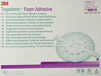 3M Tegaderm High Performance Foam Adhesive Dressing 90619, Heel Design, 5 Pads