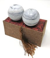 Galaxy Pattern Marble Stone Chinese Healthy Exercise Massage Baoding Balls