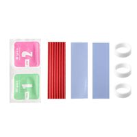 Double-Sided Dustproof NVME NGFF M.2 Heatsink Cooling Metal Sheet Thermal Pad for M.2 NGFF 2280 PCI-E NVME SSD (Red)