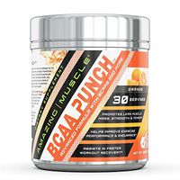 Amazing Muscle-BCAA Punch - Advanced Formula with BCAAs, CarnoSyn Beta Alanine, Taurine and More - Promotes Lean Muscle Mass,Strength & Power - 30 Servings (Orange)