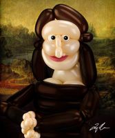 Mona Lisa Note Card