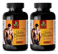 Pills for Men Sex - LIBIDO Booster for Men - tribulus Herbal Supplements - 2 Bottles (120 Capsules)