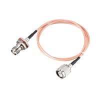 uxcell RG316 RF Coaxial Cable TNC Male to TNC Female Bulkhead Pigtail Jumper Cable 2 ft