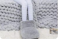 USB 2.0 Powered Electric Heated Foot Comfort Warmer Feet Winter Hot Boots,Home Shoes with Hot-Water Bag Combo Slipper Tools for Women Men Girls Boys