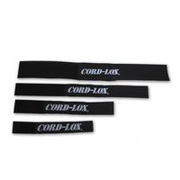 Cord-Lox - Closed Loop Cable Management Strap - 10 Pack - Solution for Audio, RV, Trailer, Industrial Cords - Made in USA (Black) (1"x10")