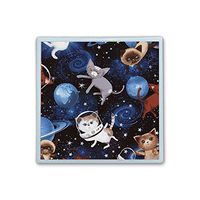 XIANN Care Contact Lens Box Holder Container Case Storage Eyecare Kit - Cat in Space Dot