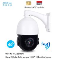 WiFi Wireless 3G 4G sim Card Slot Security ptz Camera 18X Optical Zoom Sony Star Light 1080P Outdoor IP CCTV with 32G Recording Card