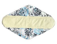 14 Inch Overnight Bamboo Mama Cloth/ Menstrual Pads/ Reusable Sanitary Pads (Silver)
