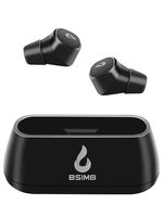 Wireless Earbuds Bluetooth Headphones IPX6 Waterproof 30H Playtime Bluetooth 5.0 Stereo Hi-Fi Sound with 550mAH Charging Case (Black)