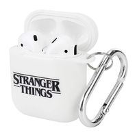 Rumbeast Stranger Things AirPods Case, Waterproof TPU AirPods Protective Skin Cases with Carabiner Compatible with Apple AirPods 1 and AirPods 2 Gift for Boys Girls(Style 01)