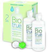 Bausch + Lomb Biotrue Contact Lens Solution for Soft Contact Lenses, Multi-Purpose, 10 Ounce Bottle Twinpack (Includes Free Contact Case)