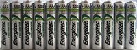 Pack of 20 Energizer NH12 800 mAh NiMH AAA Pre-Charged Rechargeable Battery - Bulk Pack