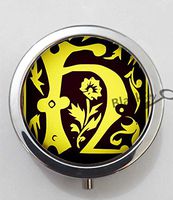 BlackKey Letter H 3-Compartment Decorative Pocket Gift Box Case Organizer for Pill, Color 1 -1370