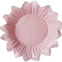 WWSHM Sun Flower Fruit Bowl Creative Home Snack Dish Tea Candy Bowl Seeds Nuts Candy Dried Fruit Storage Lazy Snack Bowl Plastic (Color : Pink Bowl)