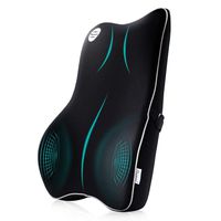 Powsure Lumbar Support for Office Chair Memory Foam Back Cushion Pillow with 3D Mesh Cover, Large Breathable Ergonomic Lower Pain Relief Orthopedic Backrest for Car Seat,Wheelchair and Recliner