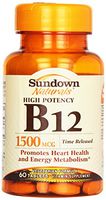 Sundown B-12 1500 Mcg Time Release Tablets, 60 ct