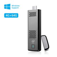 HIRUNS Mini PC Windows 10 Computer Stick 4GB DDR3L 64GB eMMC Intel Atom Z8350 Support 4K HD Dual Band WiFi,USB3.0/USB2.0,Bluetooth 4.2, Built-in Fan