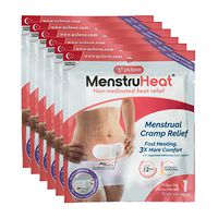 MenstruHeat Heating Pad for Menstrual Cramp Relief and PMS Comfort from Period Pain - Pack of 6 (Patches/Wraps/Pads)