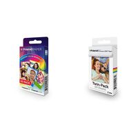 Polaroid 2x3 inch Rainbow Border Premium Zink Photo Paper Twin Pack (20 Sheets) &  2x3ʺ Premium Zink Zero Photo Paper 20-Pack & Polaroid Zip Mobile Photo Printer