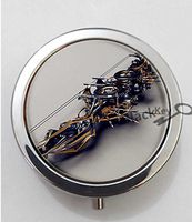 BlackKey Bow and Arrow 3-Compartment Decorative Pocket Gift Box Case Organizer for Pill, Color 1 -370