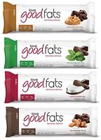 Love Good Fats Bars (Keto Snacks for Keto Diet, Low Carb Snacks for Low Carb Diet, Low Net Carbs, Gluten Free, Non GMO) - VARIETY PACK,  12 bars x 39g each
