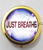 BlackKey Just Breathe 3-Compartment Decorative Pocket Gift Box Case Organizer for Pill, Color 2 -813