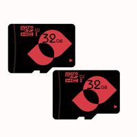 mengmi 32GB Micro SD Card Class 10 microSDHC Memory Card UHS-I(U1) with Free MicroSD Adapter（U1 32GB 2pack）