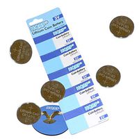 HQRP 5-Pack Coin Lithium Battery for La Cross Atomic Watch WT-9618 / WT-961S + HQRP Coaster