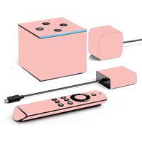MightySkins Skin Compatible with Amazon Fire TV Cube - Solid Blush | Protective, Durable, and Unique Vinyl Decal wrap Cover | Easy to Apply, Remove, and Change Styles | Made in The USA