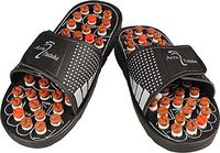 Accu Paduka Acupoint Indoor Massage Slippers Shoes Reflexology Sandals for Men Women (C-1, 40-41)