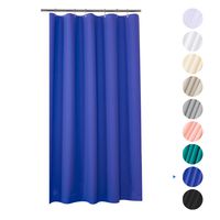 Plastic Shower Curtain, 36"W x 72"H EVA 8G Shower Curtain with Heavy Duty Stones and 6 Rust-Resistant Grommet Holes, Waterproof Thick Bathroom Plastic Shower Curtains without Chemical Odor-Blue Purple