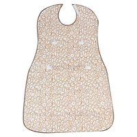 Waterproof Bib with Optional Crumb Catcher,Large Size Reusable and Washable Clothing Protector Bib for Adult Senior Elderly(4#)