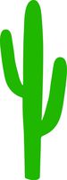 hBARSCI Cactus Vinyl Decal - 5 Inches - for Cars, Trucks, Windows, Laptops, Tablets, Outdoor-Grade 2.5mil Thick Vinyl - Green