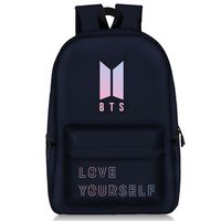 Bosunshine BTS Love Yourself V Suga Jin Jimin Jung Kook Casual Backpack Daypack Laptop Bag College Bag Book Bag School Bag (BTS-04)