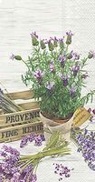 Ideal Home Range 3-Ply Paper The Flavor of Provence, 16 Count Guest Towel Napkins, Set of 2