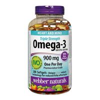 Webber Naturals Omega-3 Triple Strength 900mg, 200 softgels (2)