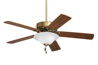 Emerson Ceiling Fans CF712AB Pro Series Indoor Ceiling Fan With Light, 50-Inch Blades, Antique Brass Finish