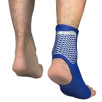 Meteora Ankle Brace Compression Support Sleeve for Pain Relief Sprains and Recovery,Plantar Fasciitis Foot Socks with Arch Support, Eases Swelling, Heel Spurs, Achilles Tendon (Blue, XL)