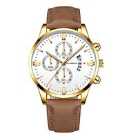 Men's Watches,Fxbar Leather Strap Analog Wrist Watch Classic Charm Men Watch Bracelet Watches Automatic Watch(F)