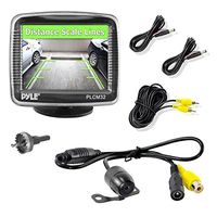 Pyle Backup Car Camera  Rearview Monitor System - Parking and Reverse Assist w/ Waterproof and Night Vision Abilities, 3.5" Monitor Display Screen, Wide Angle Lens & Distance Scale Lines - (PLCM32)