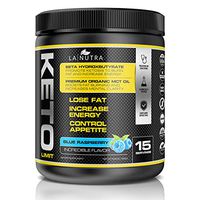 Keto Limit Blue Raspberry Ketogenic Diet Supplement〡BHB Exogenous Ketones and MCT Oil Keto Powder to Burn Fat, Promote Mental Focus and Natural Energy. Achieve Ketosis w/Our Non-GMO Keto Supplement