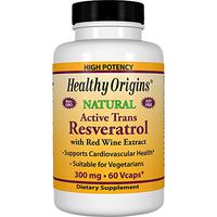 Healthy Origins Trans-Resveratrol Multi Vitamins, 300 Mg, 60 Count
