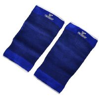 Dimart Pair Sports Protection Striped Elastic Knee Support Sleeve Brace Blue Black