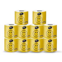 htovila Toilet Paper White Indonesia Wood Pulp 4Layers 10 Pack Eco-Friendly Recycled Paper Home Use Soft